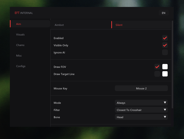 Escape From Tarkov cheats loot ESP showing keycards and LEDX on Customs map